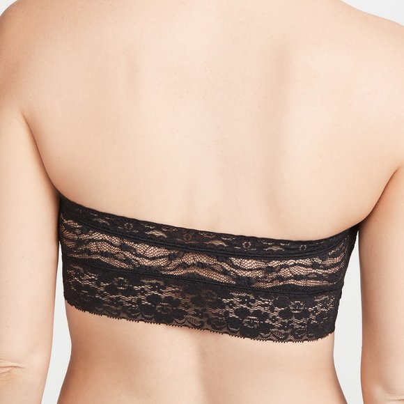 NWT Free People Lace Bandeau, Black, Sz S - Picture 2 of 5